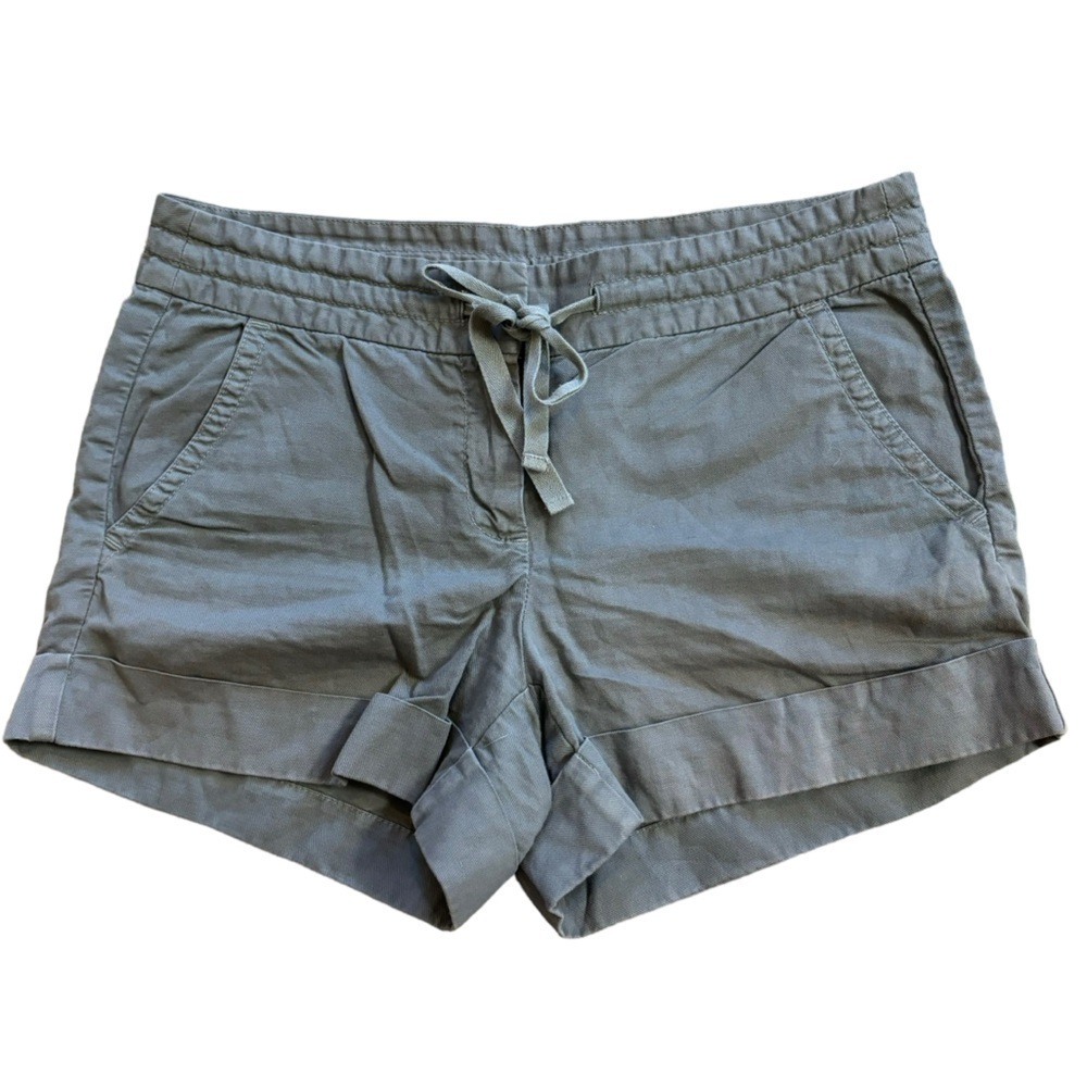 J. Crew Lenin Cotton Brown Shorts Women’s Size 4 Preppy Beach Casual Simmer